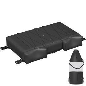 T-Top Storage Bag, for 6 Type II Life Jackets, with a Boat Trash Bag, 600D Oxford Fabric Life Vests Storage Bag for Most T-Top Boats