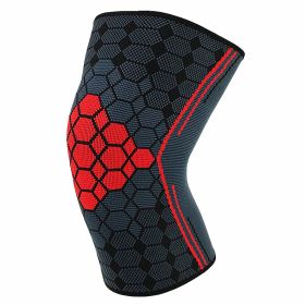 Double Strap Compression Knee Pads For Basketball Cycling (Option: Red without straps-S)