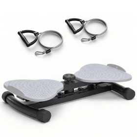 Waist and abdomen rotation machine, abdominal rotation board, noise-free fitness tool, suitable for core muscle training and abdominal fat reduct (Color: Grey)